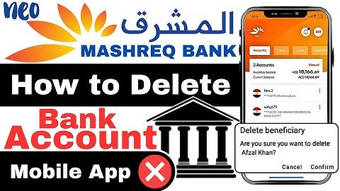 How to Delete Beneficiary Account in Mashreq Neo Mobile App