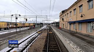 INTER CITY TO STOCKHOLM  4K Train Driver's View (Falun to Stockholm)