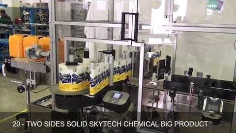 Front & Back Labelling machine | 20L Jerrycans - Lubricants Industry