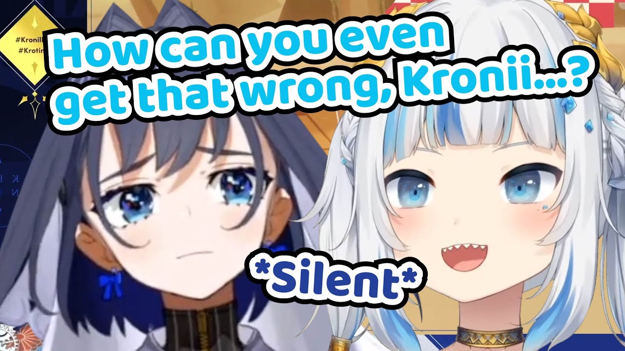 Gura Just Mercilessly Deconstructing Kronii’s Pride【Hololive EN | Ouro Kronii x Gawr Gura】