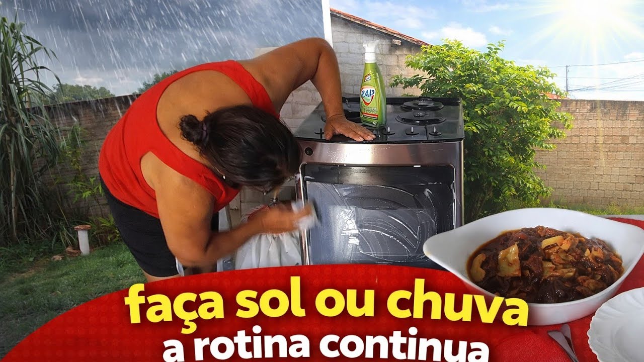 FAXINA NO FOGÃO/ FAZENDO UMA CARNE DE PANELA COM REPOLHO 