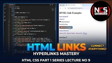 HTML Links & Hyperlinks Complete Course | Anchor Tag, Relative & Absolute Links, File Paths | Lec9