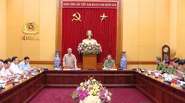 Đoàn Tiểu ban Văn kiện Đại hội XIII làm việc với Đảng ủy Công an Trung ương