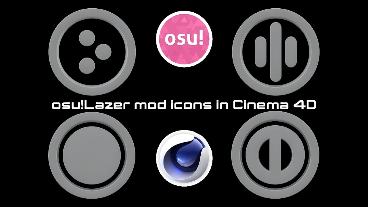 C4d Osu Lazer Mod Icons Youtube C4d Osu Lazer Mod Icons Youtube