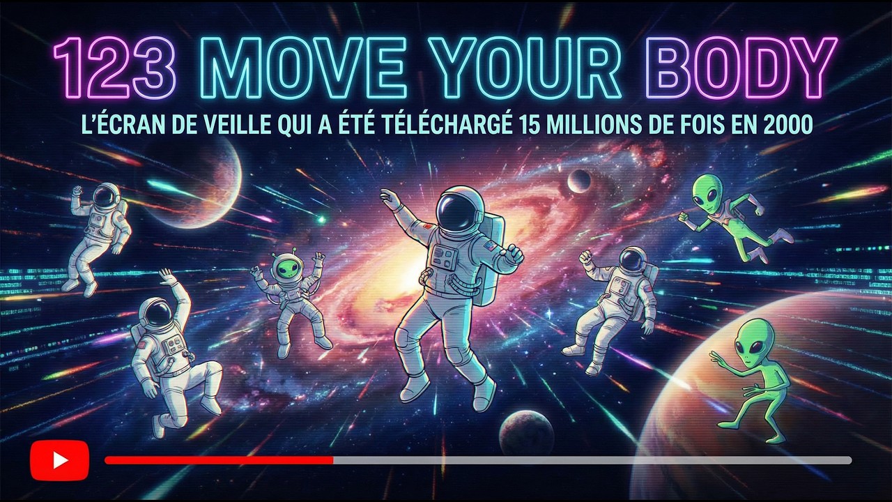 123 move your body techno house dance screensaver