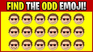 FIND THE ODD EMOJI! O00055 Find the Difference Spot the Difference Emoji Puzzles PLO