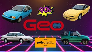 Get to know Geo. GM's dead sub brand from the 1990s.