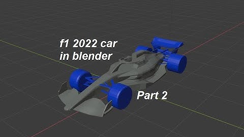 How to model an f1 2022 car in blender part (2/4)
