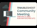 Troubleshoot.sh Community Meeting | February 3, 2022