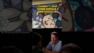 cuando tú hijo te dice que va a empezar una colección #onepiece #memes #cazadordemonedas #tcg