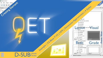 QET QElectroTech, Creating Element : X2-Base-7-v2 | Beijer HMI | Front View