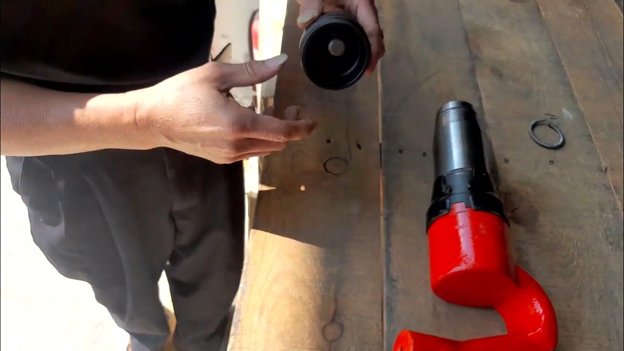 GP893 Air Chipping Hammer Chisel Install and Operation YouTube
