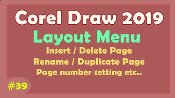 Layout Menu in CorelDraw - Learn Coreldraw Tutorial in Hindi - CorelDraw 2019 Tutorial PDF