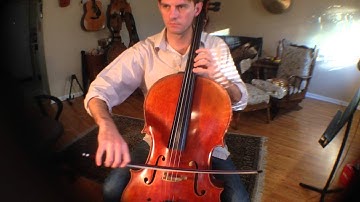 2 Octave F# Major scale quarter notes cello practice