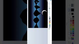 SKY NIGHT SCENERY 18 Microsoft Paint Tutorial | Computer Drawing#art #drawing #newvideo #paint