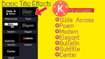 Kinemaster Basic Title Effect |Kinemaster tutorial| By Gautam sharma