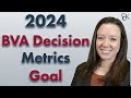 The board of veterans appeals bva decision goal for fy 2024