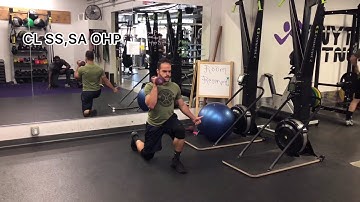 Contralateral Split Squat With Single Arm OverHead Press