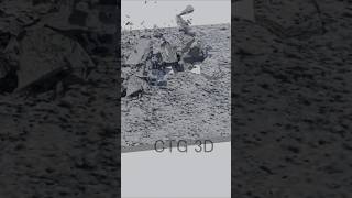 Simple Ground destruction using RBD Lab || CTG 3D || #satisfying #blender3d