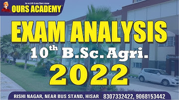 Question Paper Answer Key || B.sc Agri. 6 Year HAU Exam 2022 || #oursacademyhisar  #hauexam2022