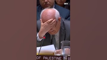 Palestinian ambassador to U.N. breaks down in tears over children in Gaza’s deaths #shorts