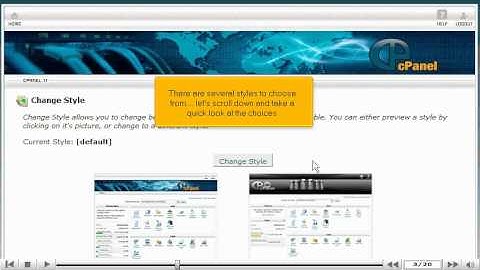Cpanel Changing cPanel Style