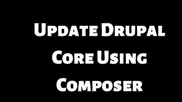 Update Drupal core with composer
