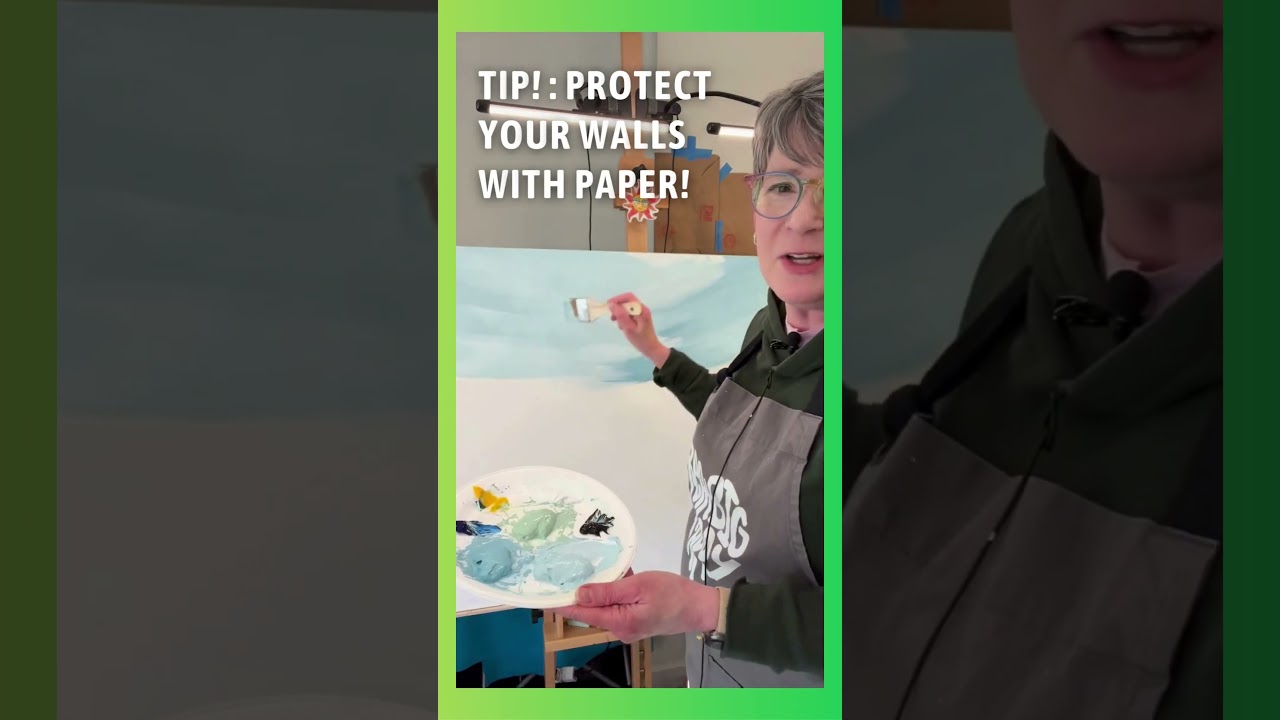 HOW TO: Use Acrylic On LARGE Canvas!  