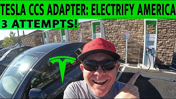 Charging Our Tesla Model Y with the official CCS Combo 1 Adapter - Not as easy as a Supercharger