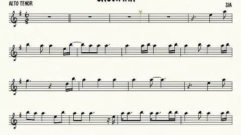 Snowman Sia Tenor Sax