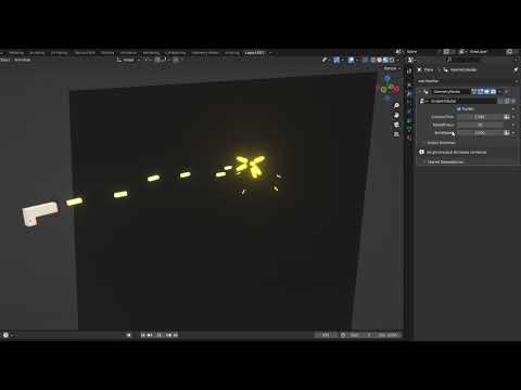Geometry nodes Simple bullet experiment