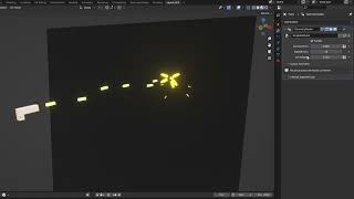 Geometry nodes Simple bullet experiment