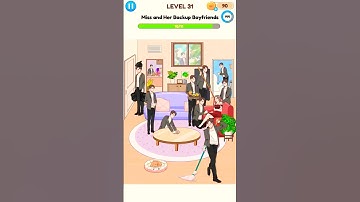 Miss and her backup Boyfriends~ Annoying Puzzle Game Level 31 Complete ✅ || #puzzle #shorts #game
