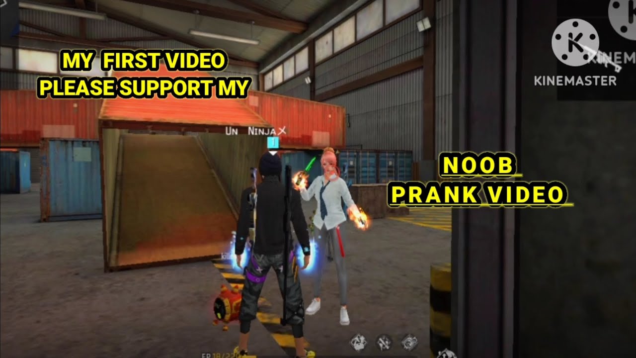 NOOB PRANK IN FREE FIRE MY FIRST PLEASE SUPPORT MY NEW VIDEO 🙏👍 # ...