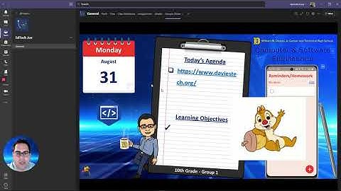 Use Google Slides or PDF for Your Bitmoji Classroom/Hyperlinks Doc/Daily Agenda in Microsoft Teams