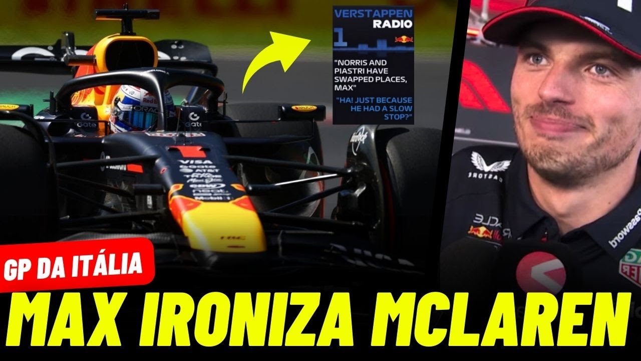 Verstappen Ironiza Estratégia Mclaren No Gp Da Itália | Fórmula 1 2025