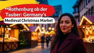 Christmas Market of Rothenburg - Romantic Market in Iconic Medieval Town 🇩🇪 Christmas Market of Rothenburg - Romantic Market in Iconic Medieval Town 🇩🇪