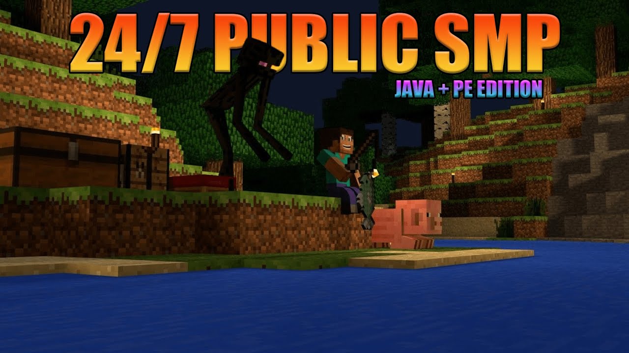 24/7 Public Smp - Java + Pe / Bedrock Edition | Minecraft Live - YouTube