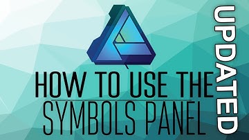 How to use the Symbols Panel In affinity Desiger