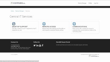 Hornbill Guest Portal Access - Feature Friday Blog, Hornbill