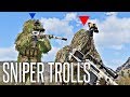 TROLLING UNAWARE SNIPERS - ArmA 3 King Of The Hill Sniper Gameplay