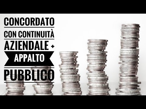 APPALTI Concordato preventivo con continuità aziendale