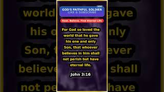 ⛰️ John 3:16 - God's Love 🙏 John 3:16 #Shorts