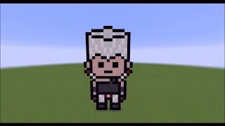 Minecraft Pixel Art Polnareff from JoJo's Bizarre Adventure! Minecraft Pixel Art Polnareff from JoJo's Bizarre Adventure!