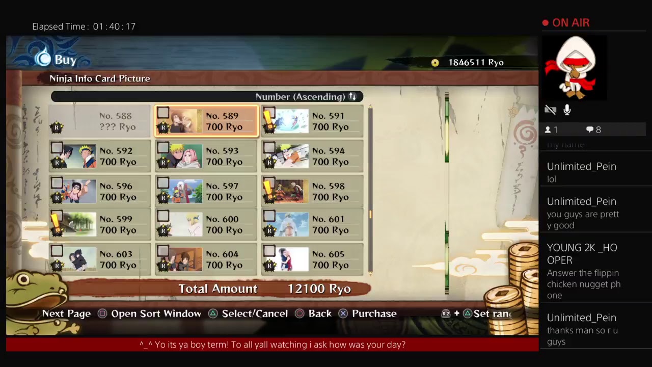 terinatorofen's Livestream the beef fest