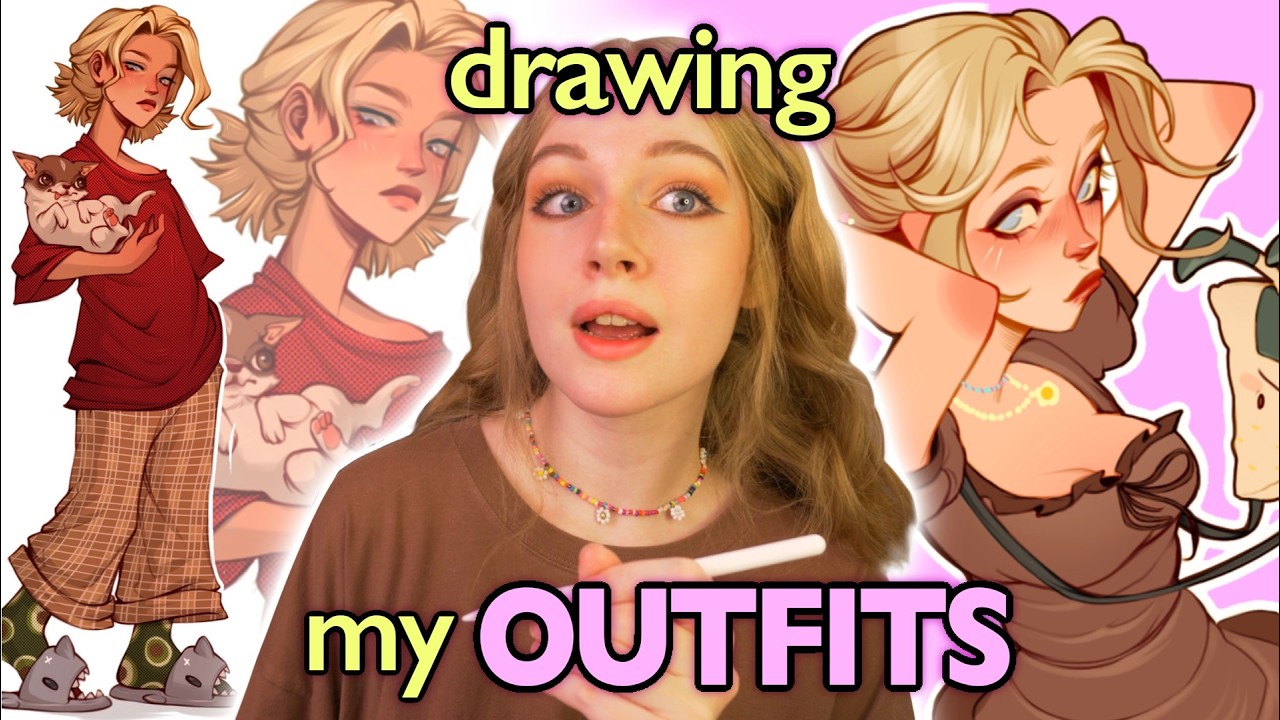 Drawing My OUTFITS Challenge👗 | Digital Sketchbook