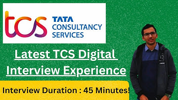 Latest TCS Interview Experience | Digital Role |  Interview Questions & Answers 🔥🔥