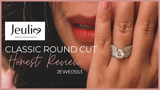 jeulia classic round cut sterling silver ring honest review with wear test!