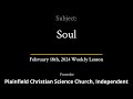 February 18th 2024 weekly lesson  soul