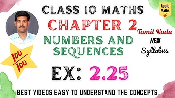 Class 10 | Maths | chapter 2 | Numbers and Sequences | Example 2.25 | TN Samacheer Kalvi